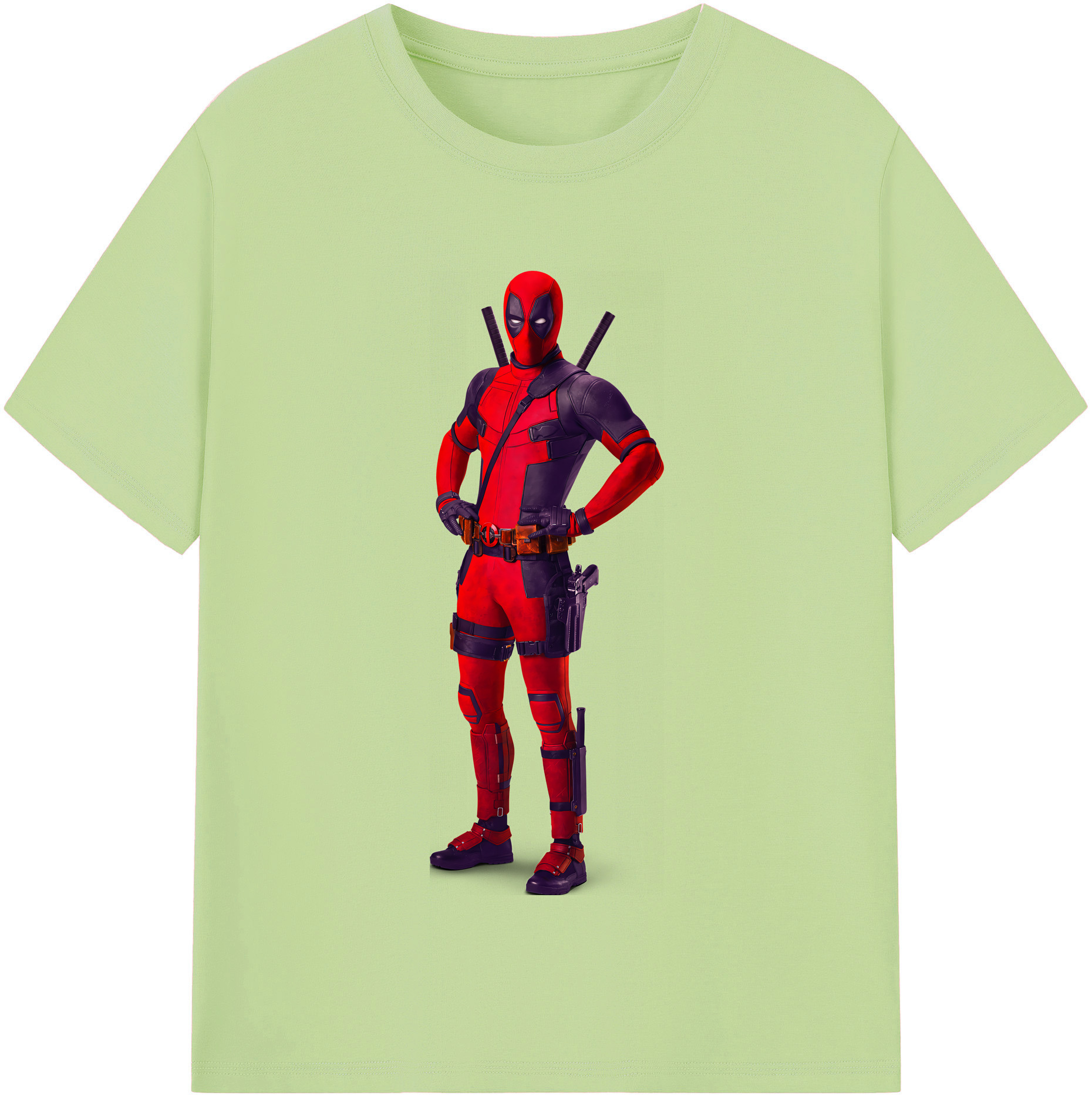 （画像用） Deadpool デッドプール 綿100％半袖Tシャツ（フロントプリント）